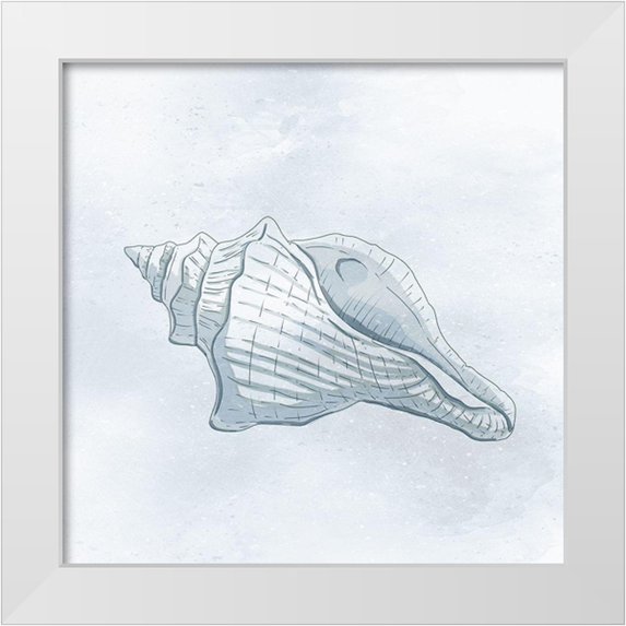 Prime, Marcus 26x26 White Modern Wood Framed Museum Art Print Titled - Shell Storm 2