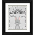 thumbnail image 1 of Prime, Marcus 26x31 Black Ornate Wood Framed with Double Matting Museum Art Print Titled - Adventure Bunny, 1 of 4