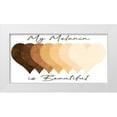 thumbnail image 1 of Prime, Marcus 32x18 White Modern Wood Framed Museum Art Print Titled - Beautiful Melanin, 1 of 4