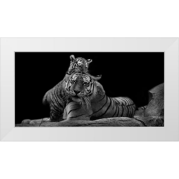 Prime, Marcus 32x18 White Modern Wood Framed Museum Art Print Titled - Strong Family 2