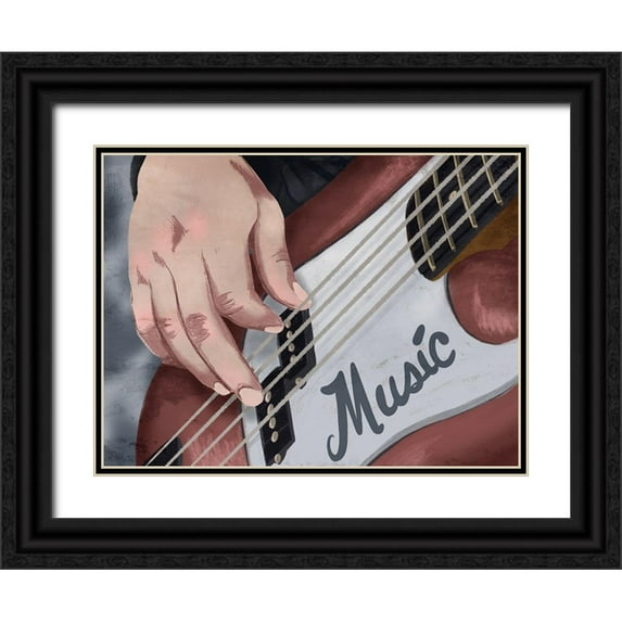 Prime, Marcus 32x25 Black Ornate Wood Framed with Double Matting Museum Art Print Titled - Soul Play 2