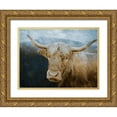 thumbnail image 1 of Prime, Marcus 32x25 Gold Ornate Wood Framed with Double Matting Museum Art Print Titled - Marvelous Hairy Bull, 1 of 4