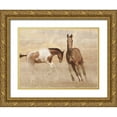 thumbnail image 1 of Prime, Marcus 32x25 Gold Ornate Wood Framed with Double Matting Museum Art Print Titled - Running Free 2, 1 of 4