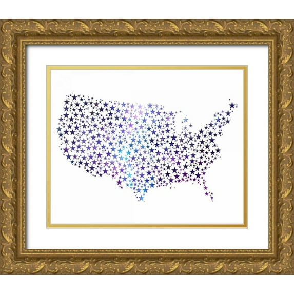 Prime, Marcus 32x26 Gold Ornate Wood Framed with Double Matting Museum Art Print Titled - Rockin USA