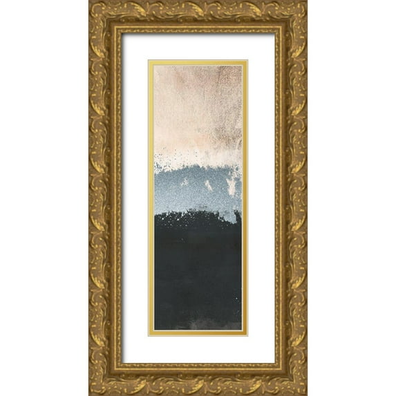 Prime, Marcus 7x14 Gold Ornate Wood Framed with Double Matting Museum Art Print Titled - Glitz And Streaks 1