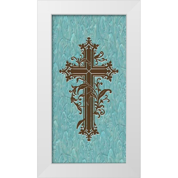 Prime, Marcus 9x14 White Modern Wood Framed Museum Art Print Titled - Marble Cross