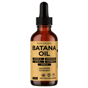 Prime Natural Hair Oil - Batana, Rosemary, Pumpkin Seed, Castor, Almond & Peppermint Oil - Biotin Infused Frizzy & Dry Scalp Care - 2oz Glass Bottle