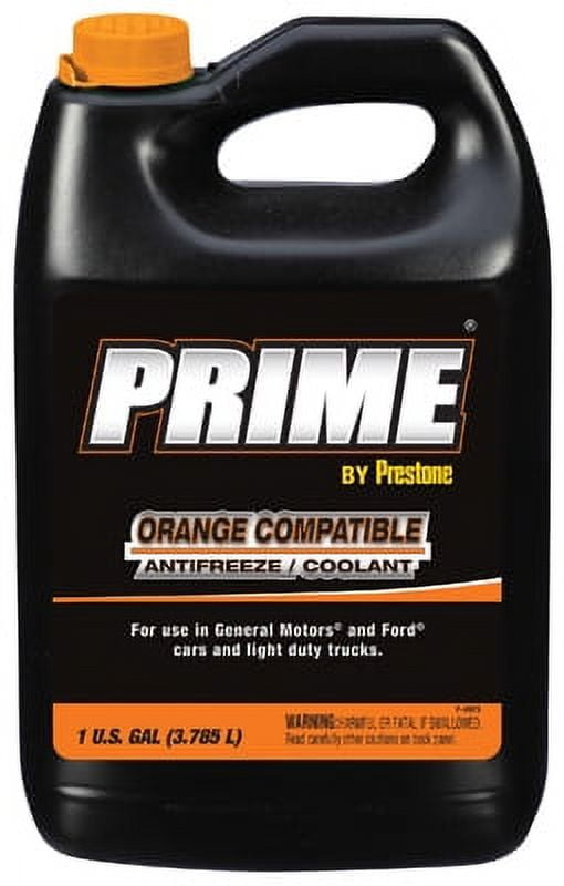 Prime Orange Compatible Antifreeze/coolant, 1 Gallon, Prestone, AF3400/F