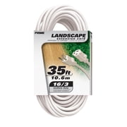 PRIME EC883627 16/3 SJTW Landscape Extension Cord, 35 Feet (White)