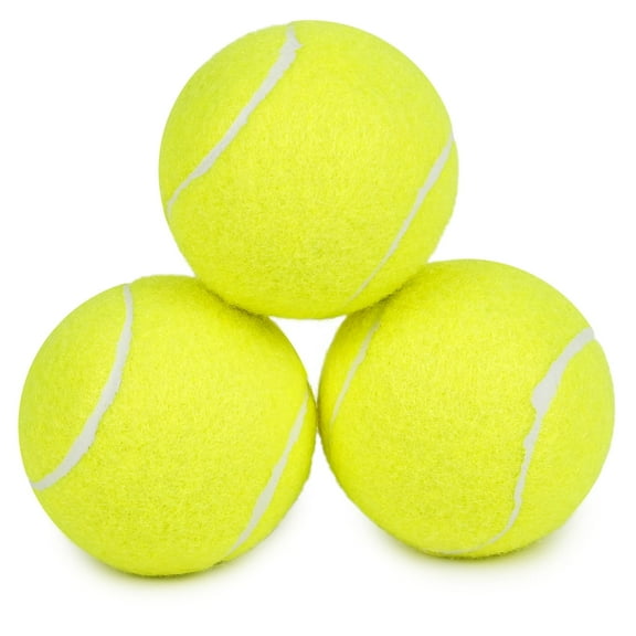 Prime Pets Tennis Balls for Dogs, 3 Pack 2.5'' Dog Squeaky Balls for Large Medium Dog, Puppy Chew Toy
