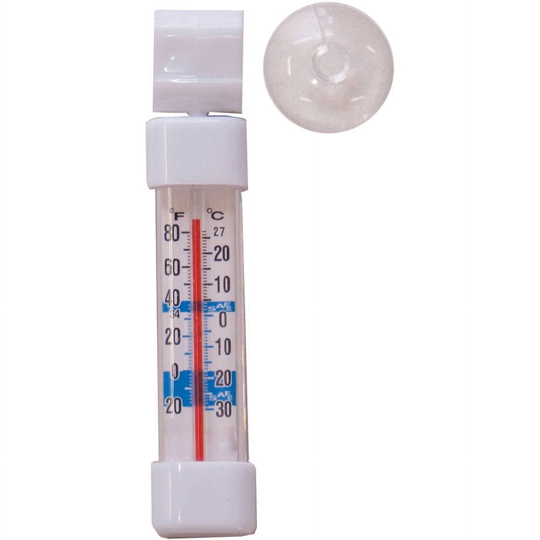 Prime Products 12-3031 Vertical Thermometer for Fridge/Freezer, White