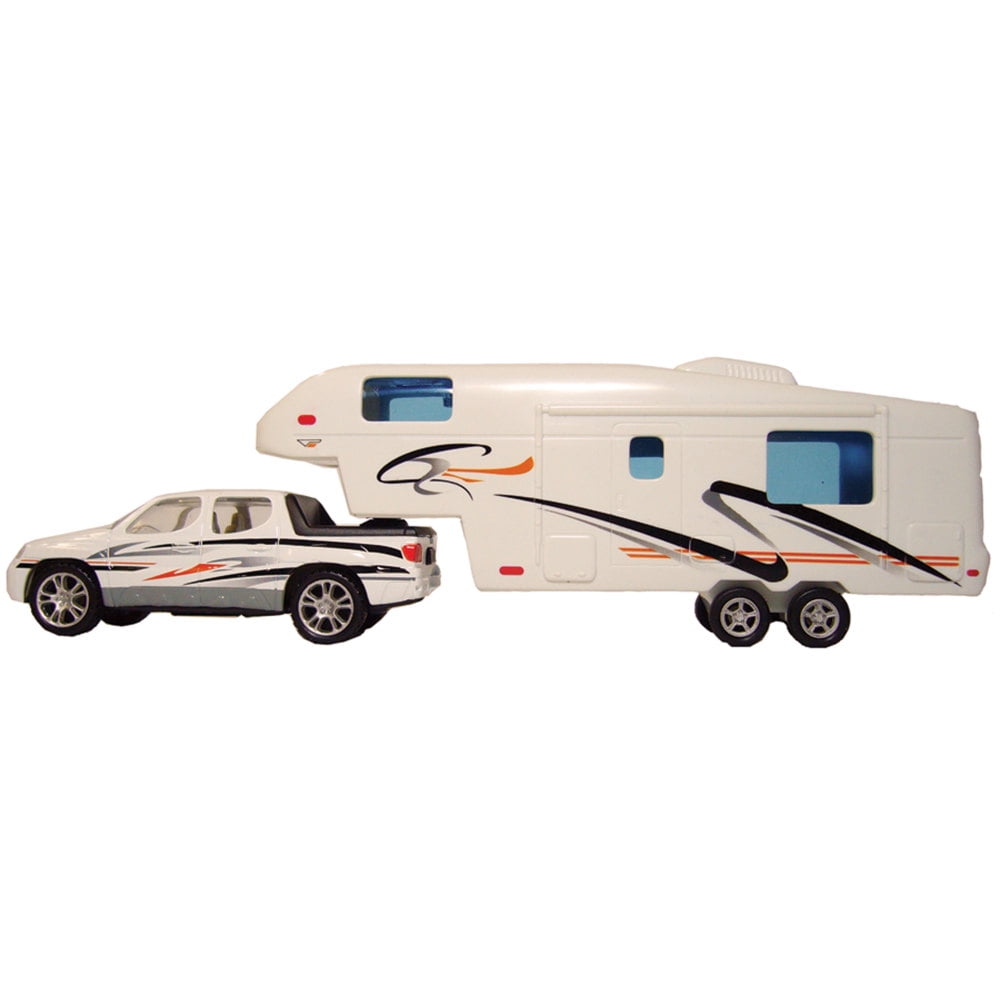 Toy truck with best sale camper