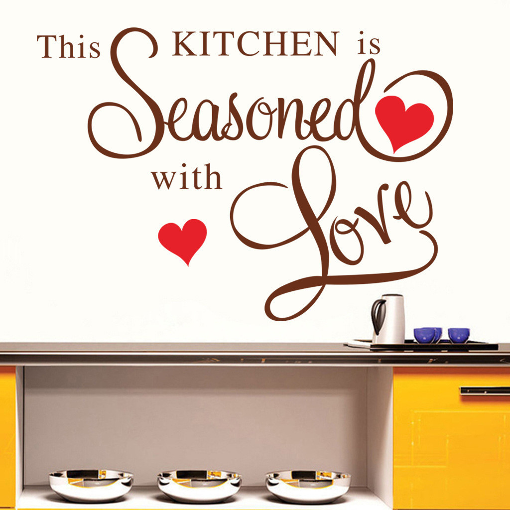 Prime SHISHIan Wall Stickers Decor This Kitchen Wall Sticker Removable Art Home Diy Decals Brown，Disco Ball Classroom Decor，Christmas Decorations，Wallpaper Peel And Stick，Peel And Stick Backsplash
