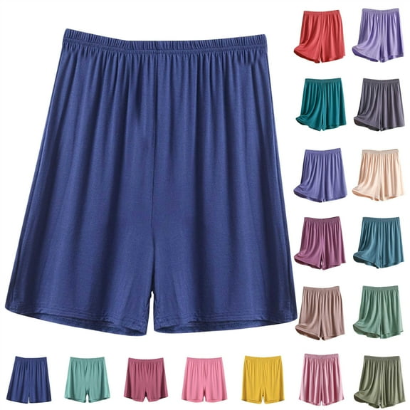 Prime Sales Today! QATAINLAV Pajama Shorts for Womens Soft Elastic Waist Lounge Shorts Lightweight Comfy Stretchy Sleepwear Casual Pjs Bottoms 2025 Red XL