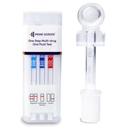 Prime Screen - [1 Pack] - 10 Panel Oral Saliva Oral Fluid Drug Test Kit, for Workplace Employment and Insurance Test, O-10106