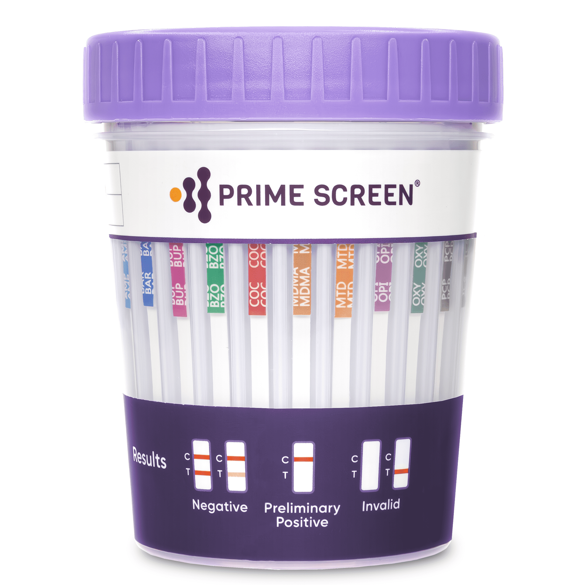 Prime Screen - 12 Panel Instant Urine Drug Testing Cup_ [25 Pack] T-3124