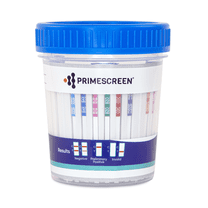 Prime Screen 14 Panel Urine Drug Test Cup - Instant Testing Marijuana (THC), AMP, BAR, BUP, BZO, COC, mAMP, MDMA, MTD, OXY, OPI, PCP, PPX, TCA - with 3 AD and Temperature Strips - [2 Pack]