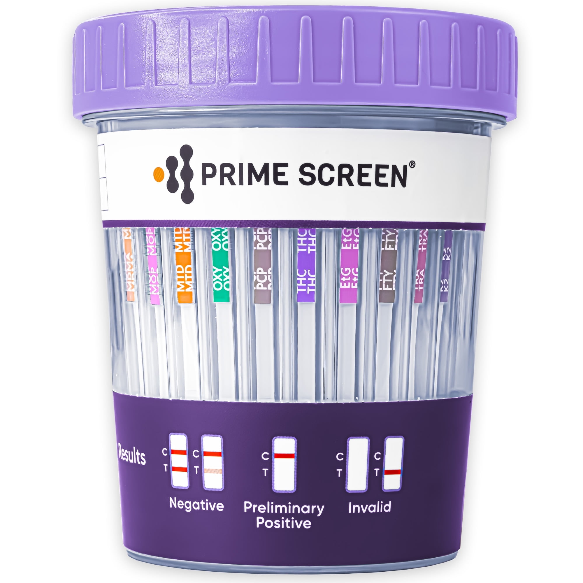 Prime Screen - 16 Panel Multi-Drug Urine Test Cup Kit for Home Use