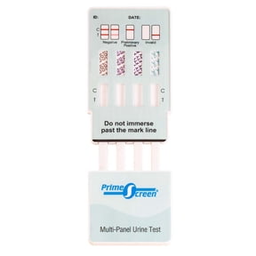 Prime Screen - 4 Panel Urine Drug Test Kit - Marijuana (THC), Nicotine (COT), Alcohol (EtG), Fentanyl (FTY) – [5 Pack] WDOA-242