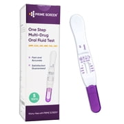 Prime Screen - [5 Pack] - 6 Panel Multi-Drug Oral Fluid Test, One Step Employment and Insurance Testing AMP, COC, MET, OPI, OXY, THC-SODOA-666