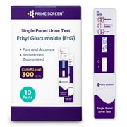 Prime Screen Alcohol ETG Urine Test - At Home Rapid Testing Dip Card Kit - 80 Hour Low Cut-Off 300 ng/mL - WETG-114 [10 Pack]