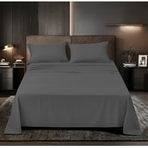 Prime Series Rayon Made from Bamboo Sheet Set - Wrinkle Free -Softer than Cotton- Deep Pockets - 3 Piece - 1 Fitted Sheet, 1 Flat, 1 Pillowcases Twin, Gray