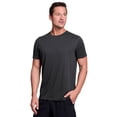 thumbnail image 1 of RBX Active Men's Quick Dry Shadow Stripe Crewneck Performance Workout Tee, 1 of 4