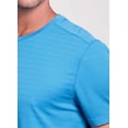 thumbnail image 1 of RBX Active Men's Quick Dry Shadow Stripe Crewneck Performance Workout Tee, 1 of 11