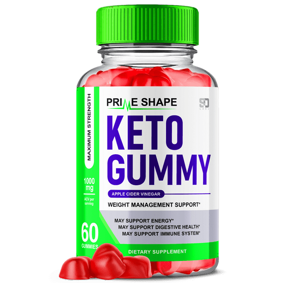 Prime Shape Keto ACV Gummies Maximum Strength Vitamin Supplement 60 Gummies