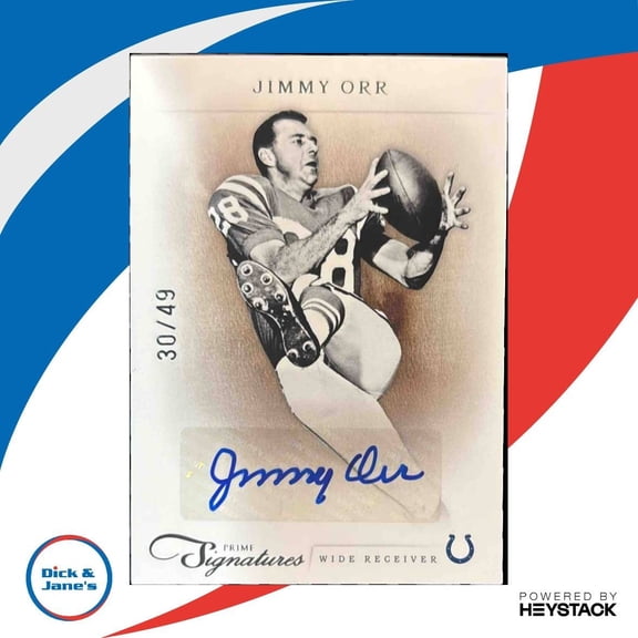 Prime Signatures Jimmy Orr #94 Autographs Silver