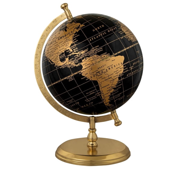 Prime Single Joint Globe Height 33 Cm (13.2 Inch) Dia 25 Cm (10 Inch) With Metal Arc & Base | Educational & Decorative Globe (Gp1010) Pack Of 1