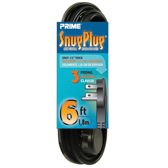 EXTN CORD 16/3 SPT-2 6'L