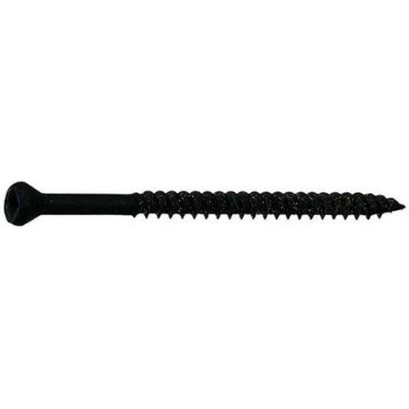 Prime Source TH2141 6-2.25 in. Trim Head No. 1 Square Drive Sharp Point Drywall Screws, Black