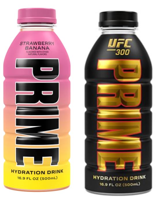 Prime Sports Drink Variety Pack 300, and Strawberry Banana 16.9Fl oz