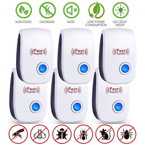 Prime Star Plus Ultrasonic Pest Repellent, 6-Pack