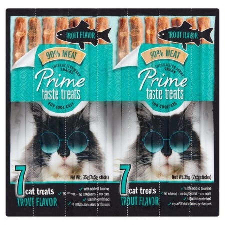 Prime Taste Treats Trout Flavor Soft Treats for Cats, 1.23 oz. (14