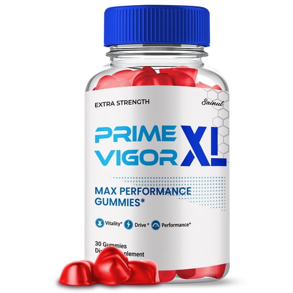 Prime Vigor XL Gummies for Men, Maximum Strength Formula, Prime Vigor XL Male Gummy Supplement, All Natural Premium Formula (1 Pack)