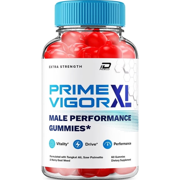 Prime Vigor XL Gummies for Men PrimeVigor XL Male Gummies All-Natural Supplement, PrimeVigorXL Gummies Reviews, 1 Pack, 60 Gummies