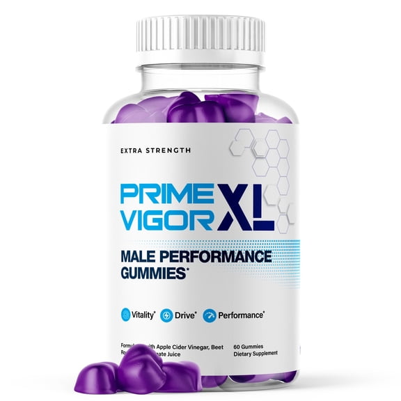 Prime Vigor XL Male Gummies Advanced Formula All Natural Vitamin Supplement PrimeVigor XL (1 Pack)