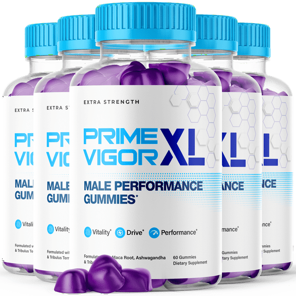 Prime Vigor XL for Men Advanced Formula Supplement with Premium Ingredients 300 Gummies