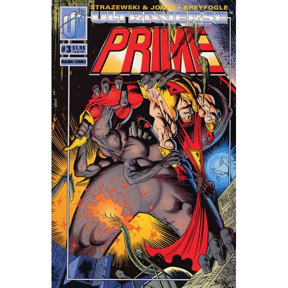 Prime (Vol. 1) #3 VF ; Malibu Comic Book