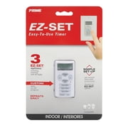 Prime Wire & Cable 3001322 EZ-Set Indoor Digital in Wall Timer, White