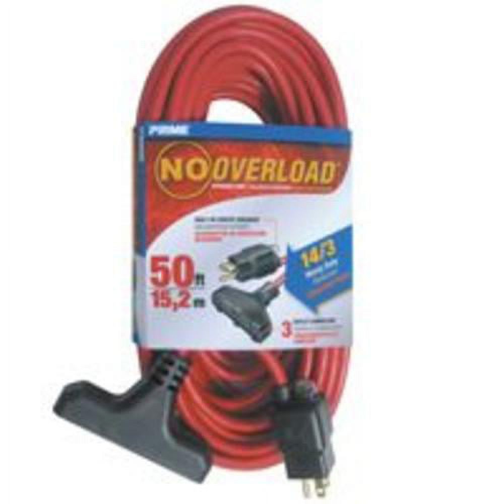 Prime Wire & Cable CB614730 TripleTap Outdoor Extension Cord, 50Foot
