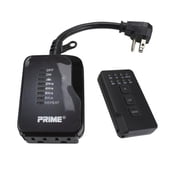 Prime Wire & Cable Outdoor 24 Hour Timer with Remote, Black