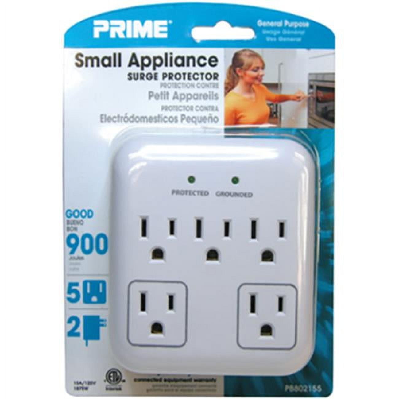 Prime Wire & Cable PB802155 5-Outlet Small Appliance Appliance