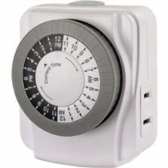 Prime Wire & Cable Prime Indoor 24-Hour Mechanical Timer - Pack of 10