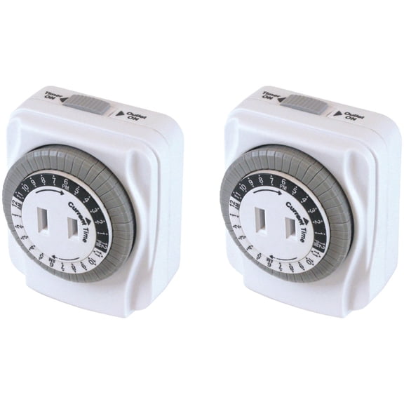 Prime Wire & Cable TNI24111X2 2 PK 1-Outlet Wall Tap with EZ Access Plug