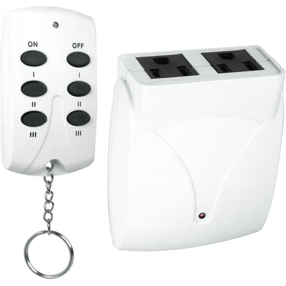 Prime Wire & Cable TNRC23PK 3PK Remote Control Power System with 2 Outlets