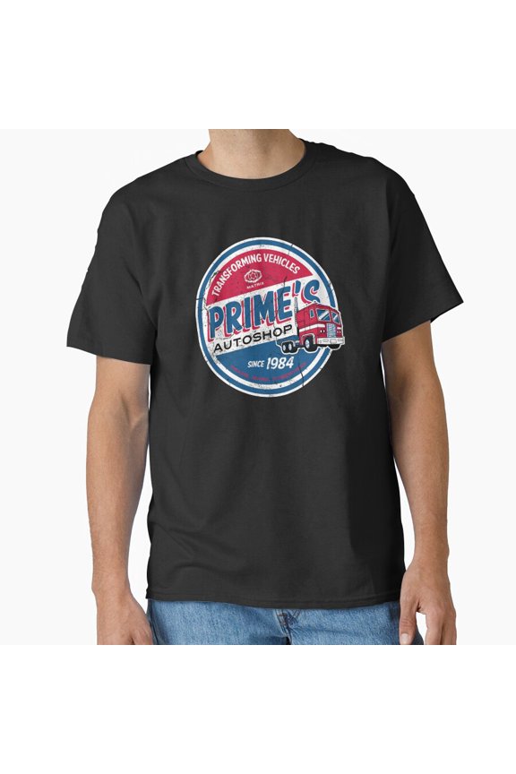 Prime's Autoshop Funny Vintage Distressed Style Garage G5754 Unisex T-Shirt, Up to Size 5XL