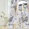 thumbnail image 1 of PrimeBeau Blackout Room Darkening Thermal Insulated Curtain Grommet Panels, Vintage Classical Floral Printing, 52" W x 84" L, 1 of 5